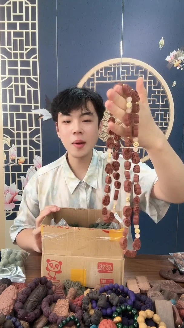 泥塑沉香醒木葫芦（斜挎