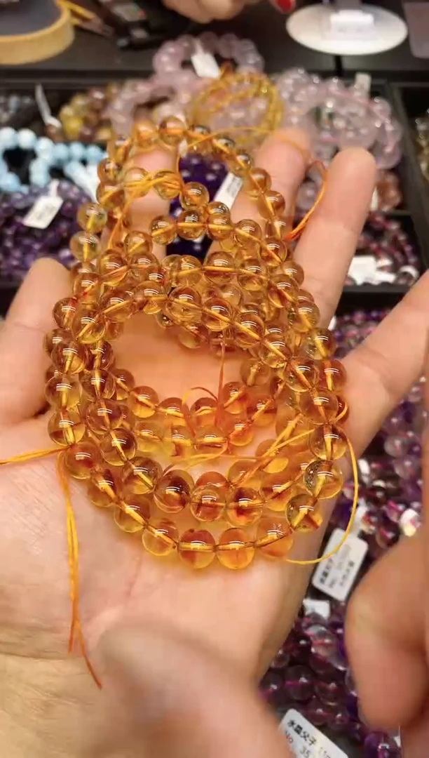 【闪购商品】水晶手串未镶嵌A15 黄塔晶 8mm