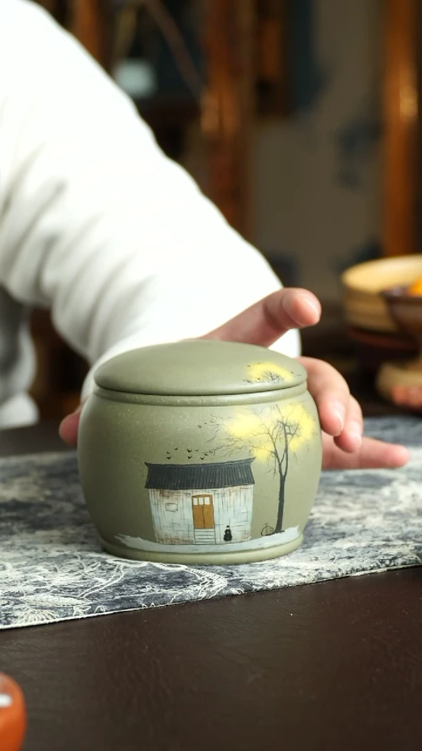 茶杯紫砂5号 特惠茶叶罐 宜兴紫砂原矿作品