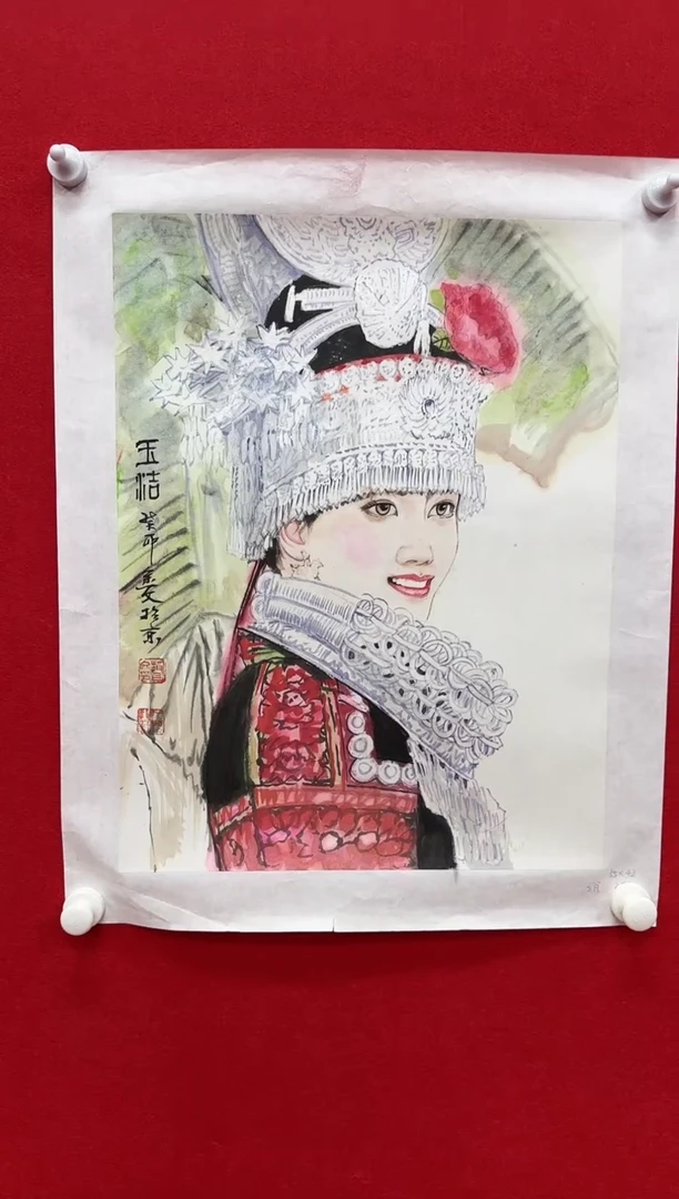 国画Z-赵金文-2平尺国画人物