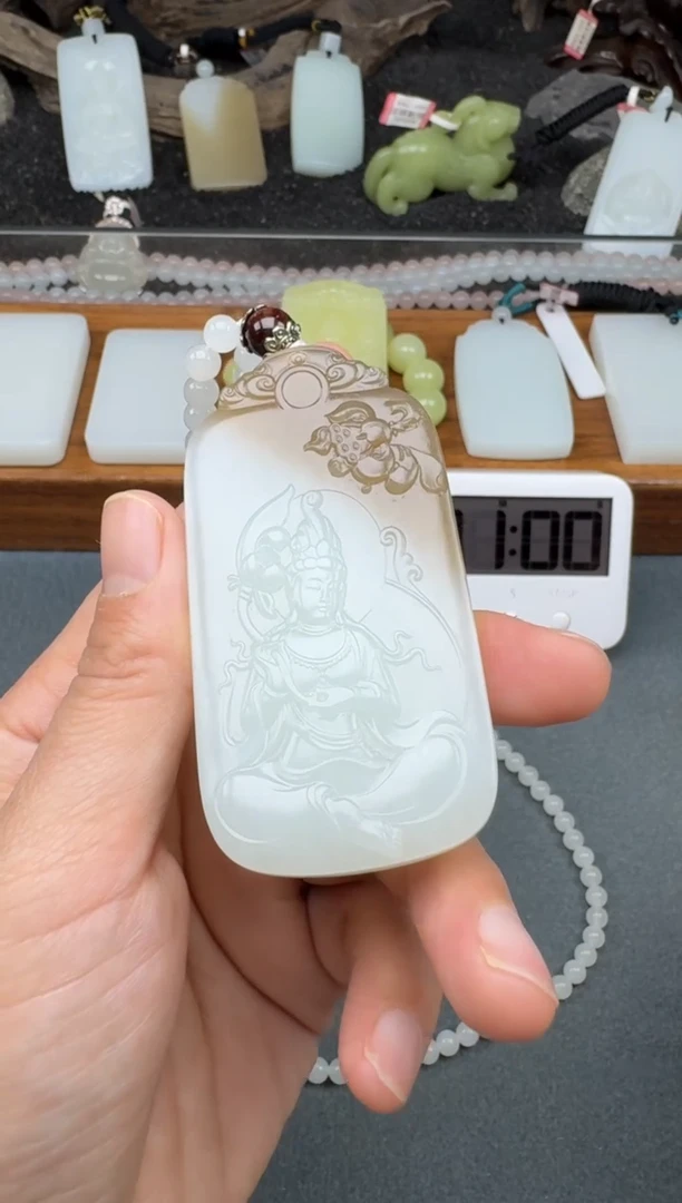颈饰未镶嵌和田玉2