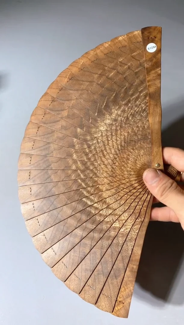 金丝楠610号18cm金丝楠木小叶桢楠扇子