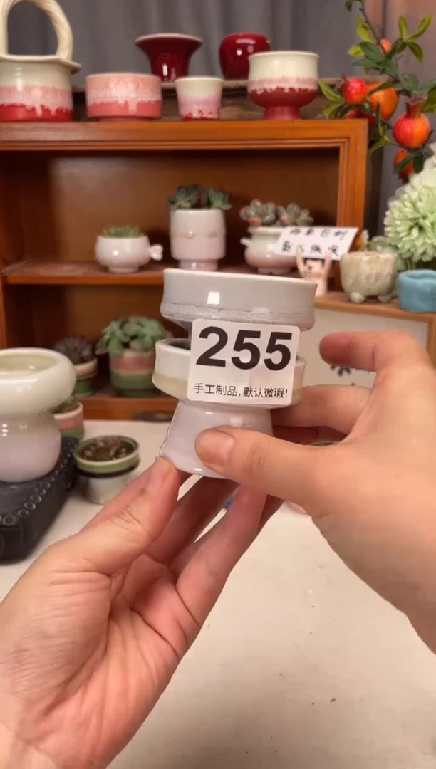 瓷片255知木小芳花盆