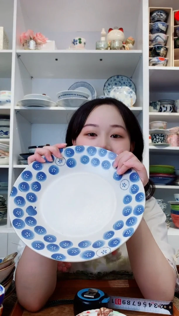 陶瓷【微瑕】粗陶苹果大深盘