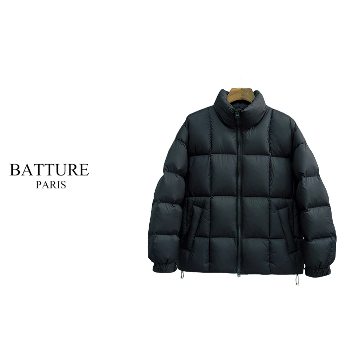 冬季新款加厚简约时尚白鸭绒短款时尚休闲保暖立领羽绒服上衣