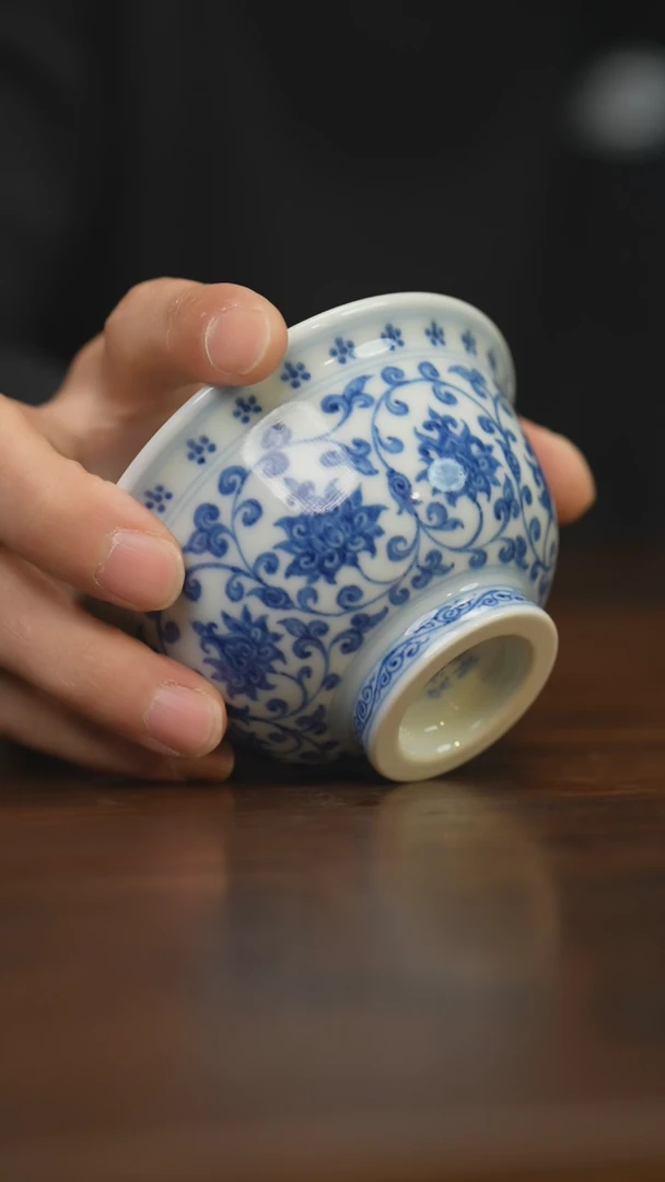 【闪购商品】杯柴窑青花破价福利  狮子