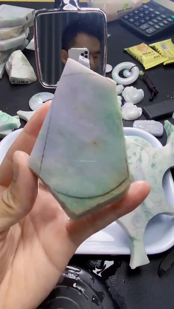 裸石翡翠天然缅甸A货【海】17