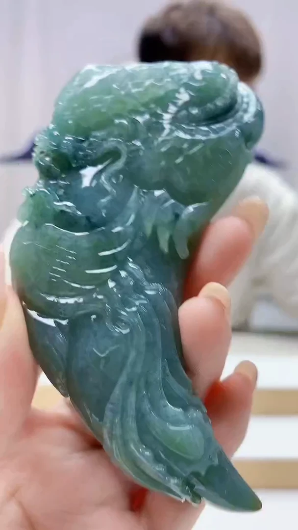 未镶嵌定制翡翠4868DD-毛货挂件70
