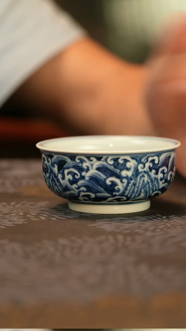 仿明江崖海水普洱杯