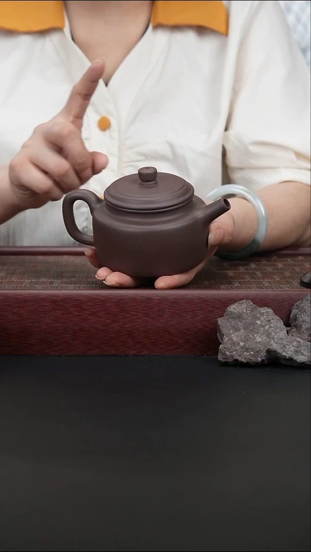 茶壶紫砂ld  紫泥  德钟