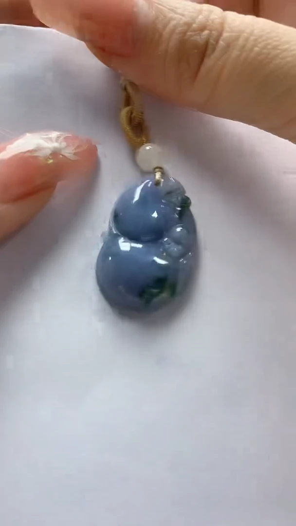 【闪购商品】定制翡翠未镶嵌4868DD-毛货挂件79