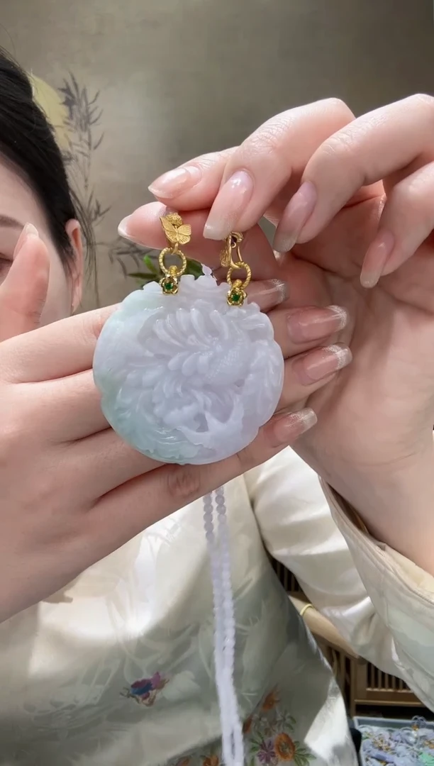 【闪购商品】翡翠耳饰未镶嵌吊坠