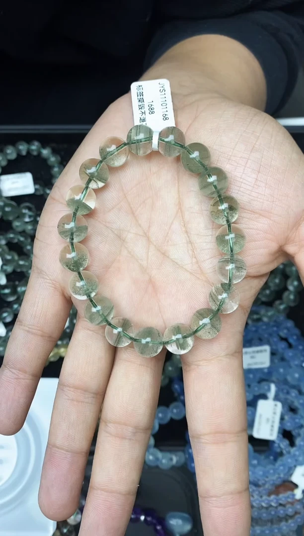 未镶嵌手链水晶娜*绿幽灵