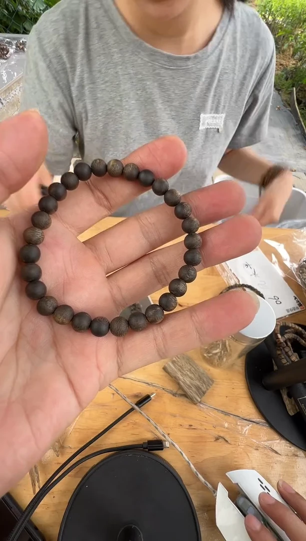 沉香沉香碎屑张勺子沉水06圆珠单圈多样性发一