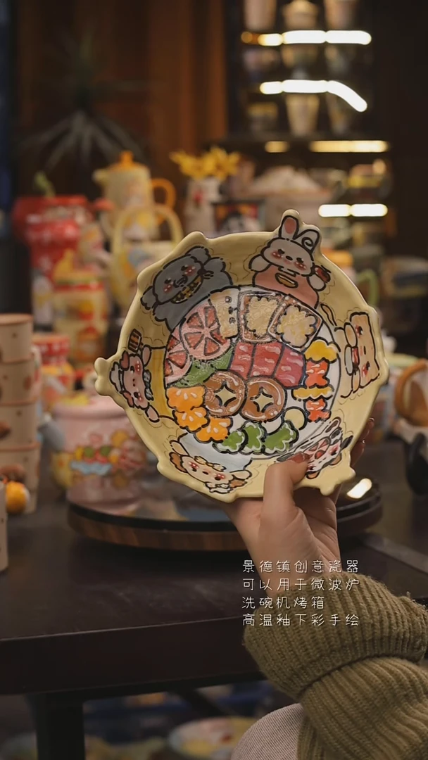 景德镇釉下彩绘设计师款式陶瓷