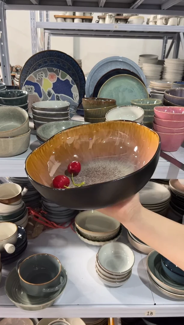 瓷片外贸尾货瑕疵满20包邮X F5B汤碗