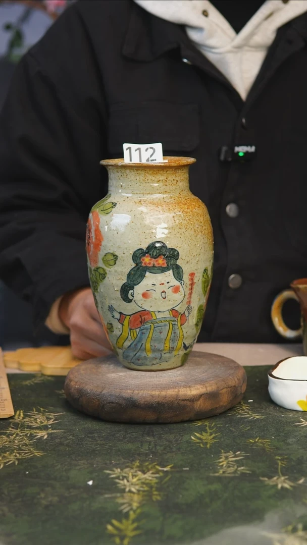 【闪购商品】景德镇高温手工陶瓷花器餐113