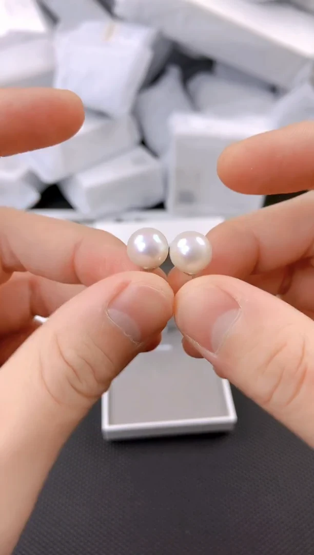 未镶嵌耳饰淡水珍珠ed1017