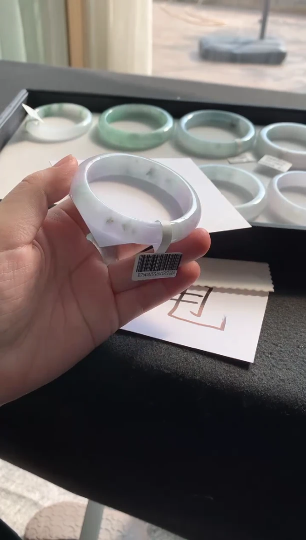 未镶嵌手镯翡翠54正圈Y3684买断