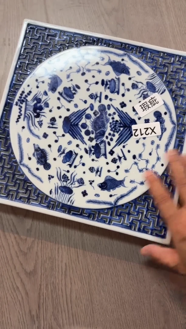 瓷片X212家庭瓷器日用摆件瑕疵