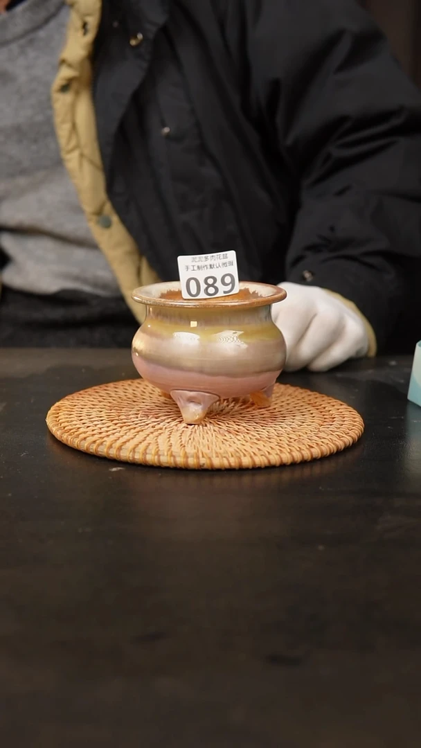 【闪购商品】瓷片089泥泥手工花盆