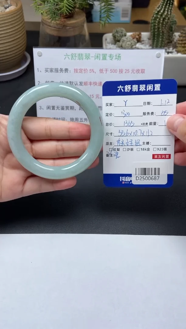 【闪购商品】翡翠手镯未镶嵌D2500687