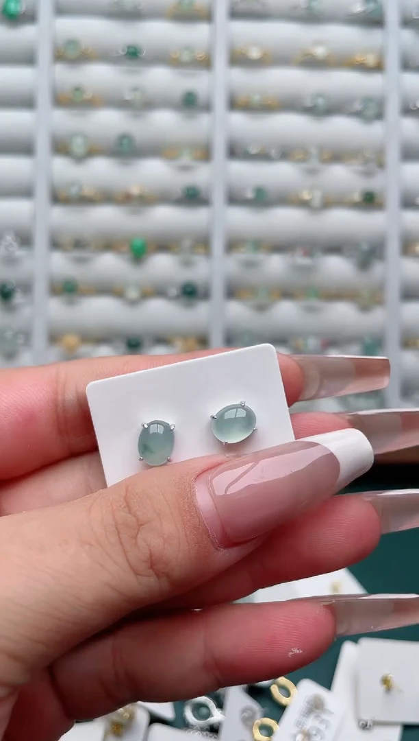 吊坠(不含链)银S925镶嵌翡翠.