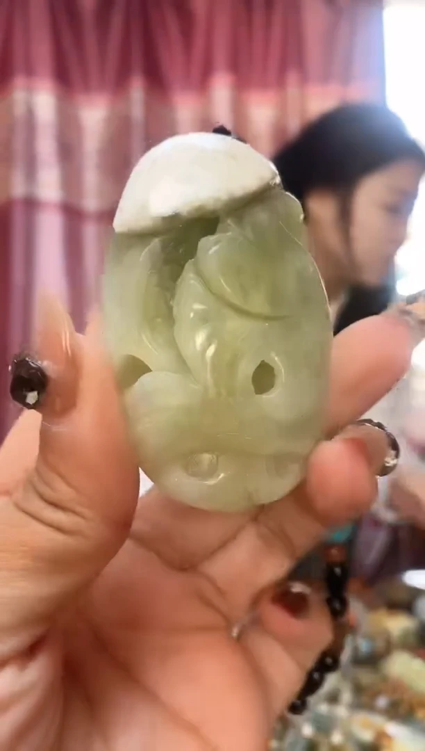未镶嵌蛇纹石玉手把