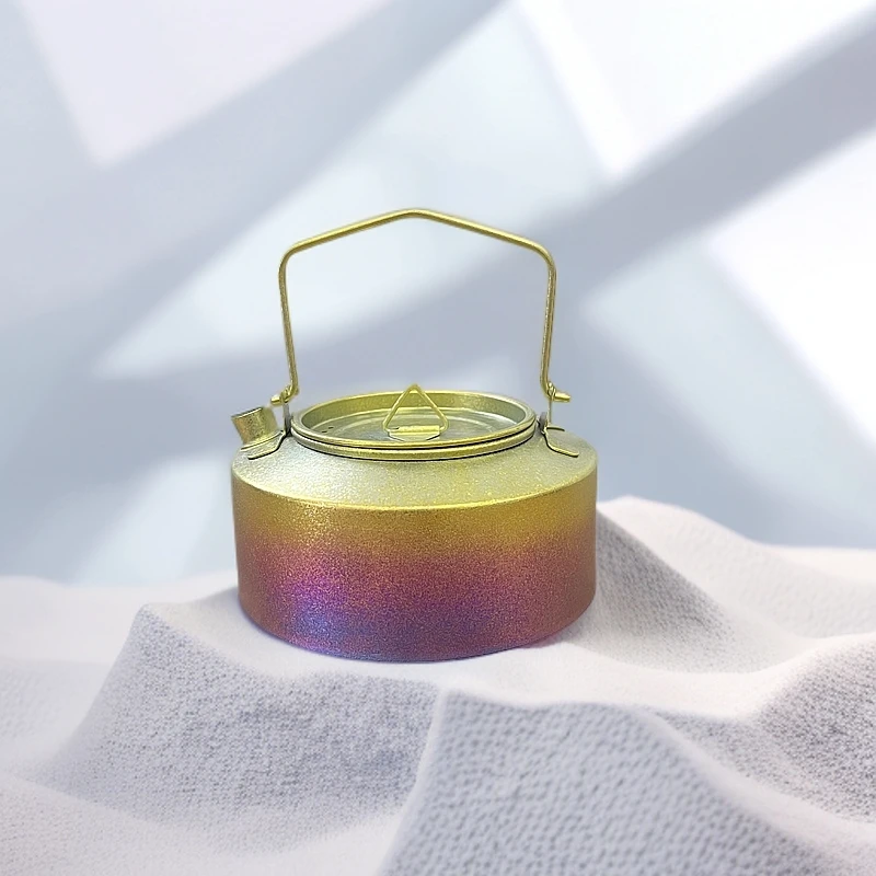 Tytonik纯钛户外泡茶烧水壶野营露营便携大容量轻量耐用茶壶