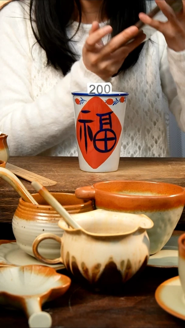 盘高颜值粗陶餐具限时抢购
