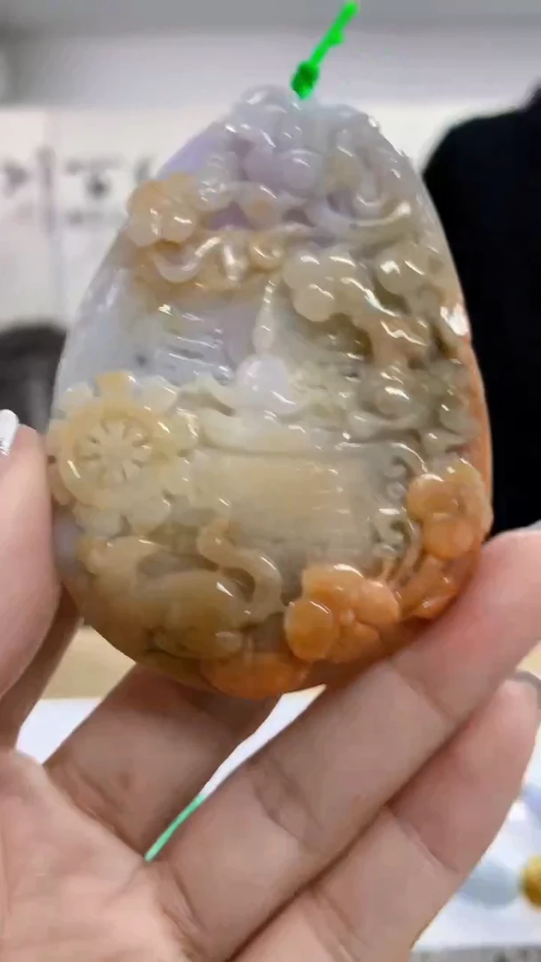 定制翡翠未镶嵌1102jj-毛货挂件17
