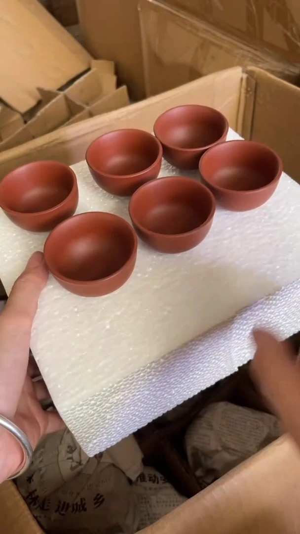 茶壶紫砂6个紫砂杯子35毫升正品包邮