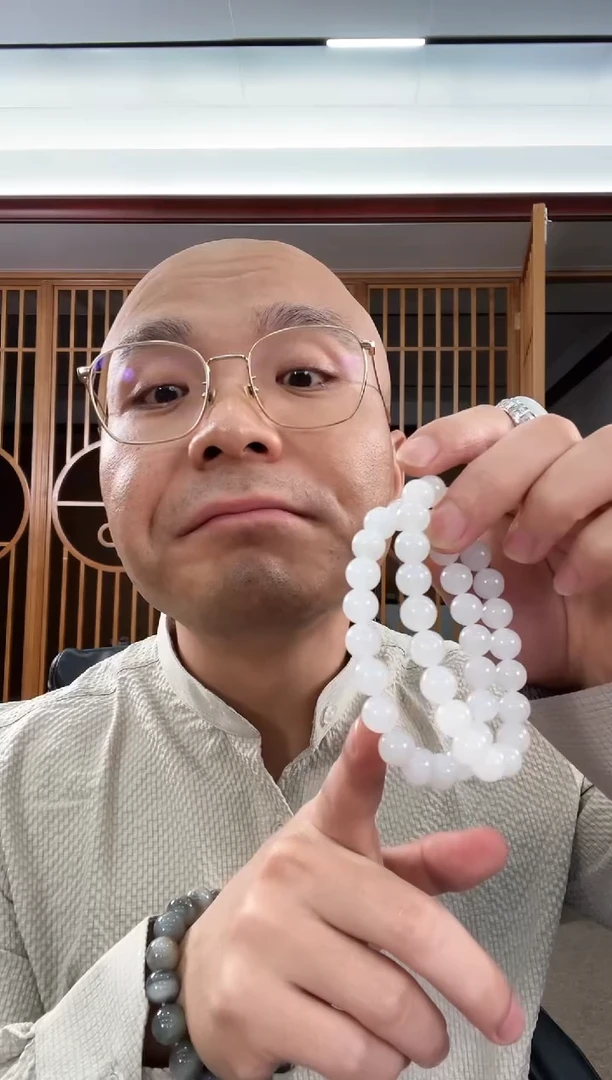 未镶嵌手串和田玉卡10新疆黑山 圆珠 多样性发一 无墨