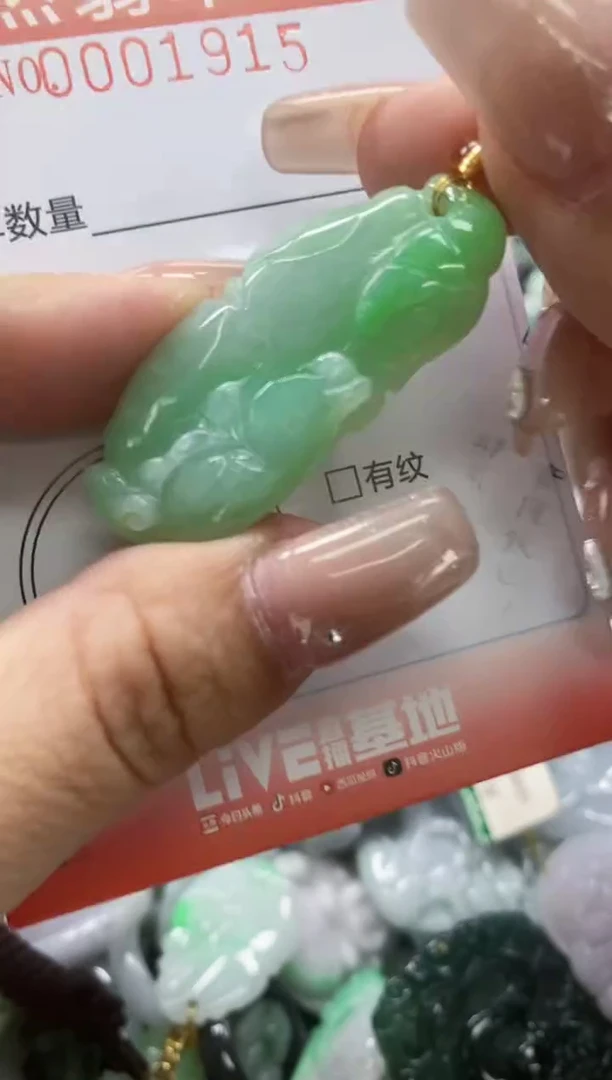 翡翠未镶嵌颈饰闪购001815