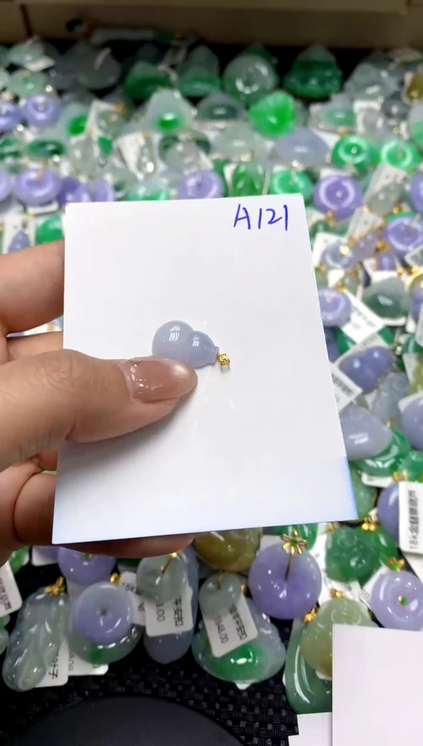 【闪购商品】翡翠颈饰18K金镶嵌111111111