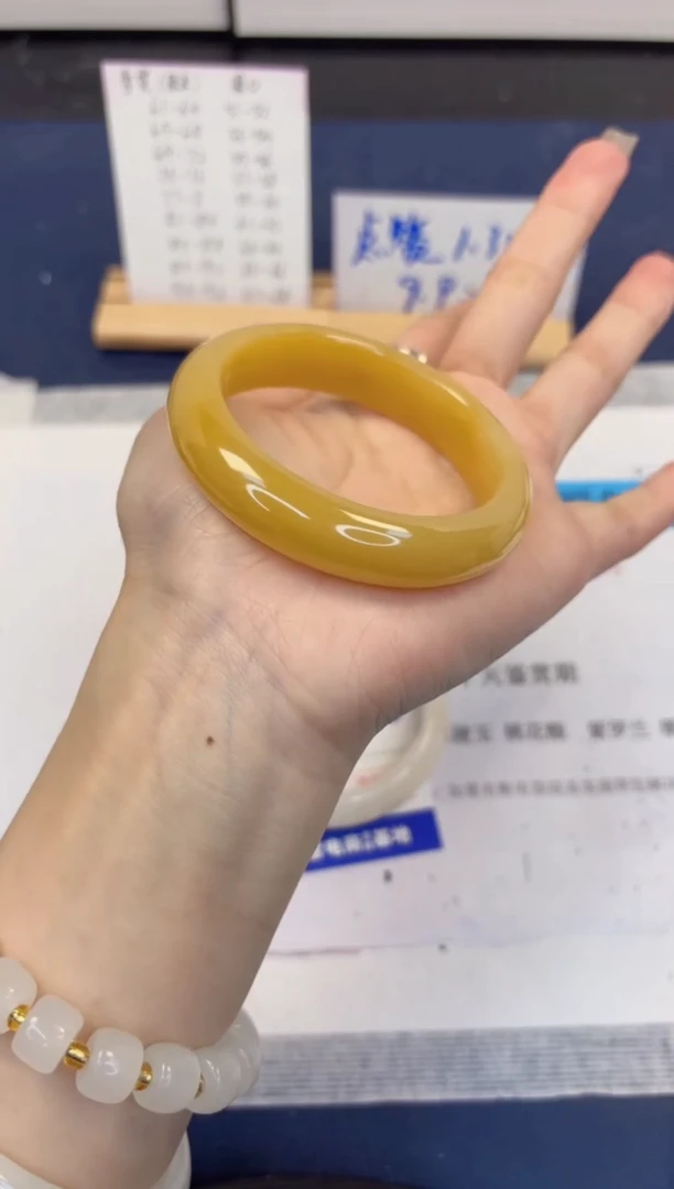 【闪购商品】石英质玉手镯未镶嵌477-财气镯-圈口54