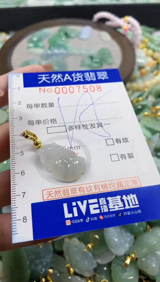 颈饰未镶嵌翡翠天然A货翡翠