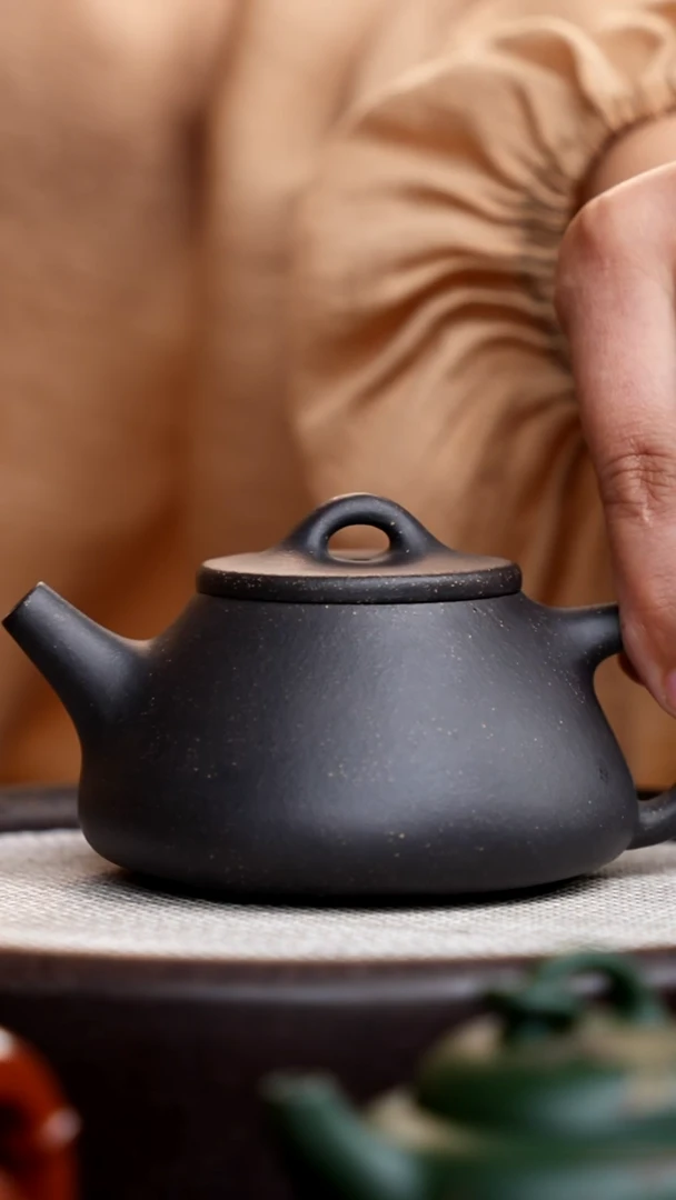 茶壶紫砂田***吃满天星子冶石瓢