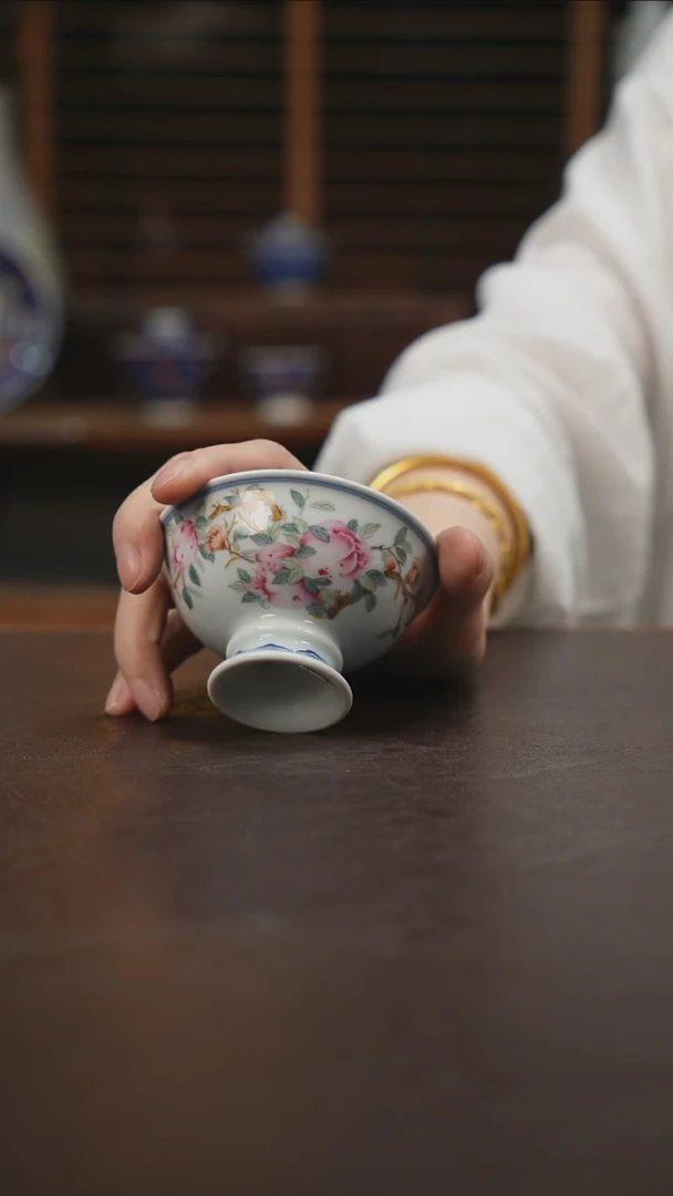 杯景德镇陶瓷杯碗柴烧多人