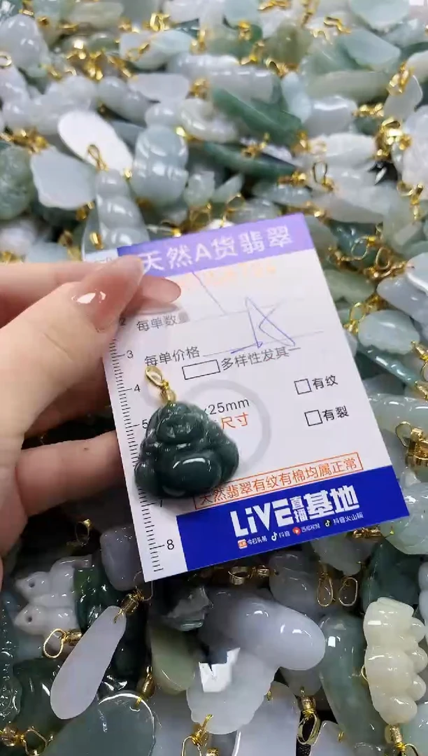颈饰未镶嵌翡翠天然A货翡翠