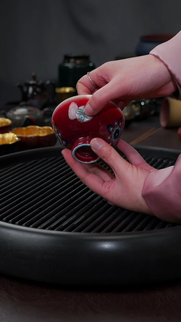 【闪购商品】杯【宜景窑郎红系列】杯子 16