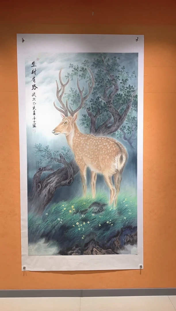 国画刘金玉教授亲笔手绘