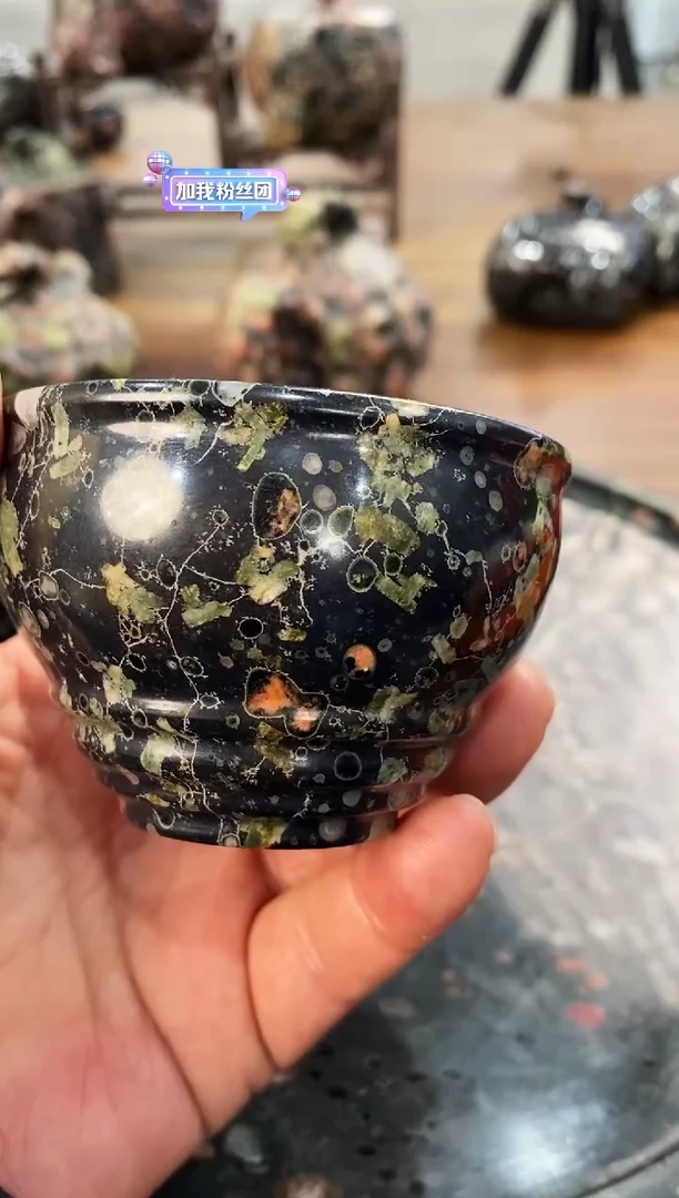 【闪购商品】奢上奢梅花玉茶具