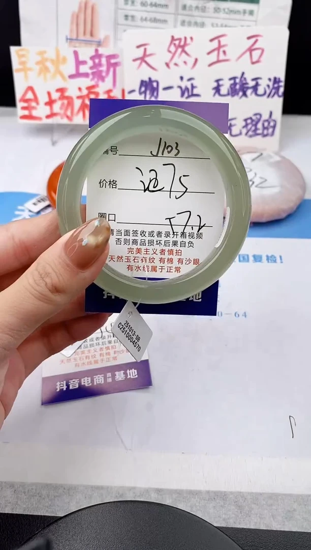 未镶嵌手镯石英质玉j103-DB57+