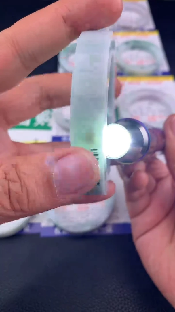 未镶嵌手镯定制翡翠小*米#手镯定制链接