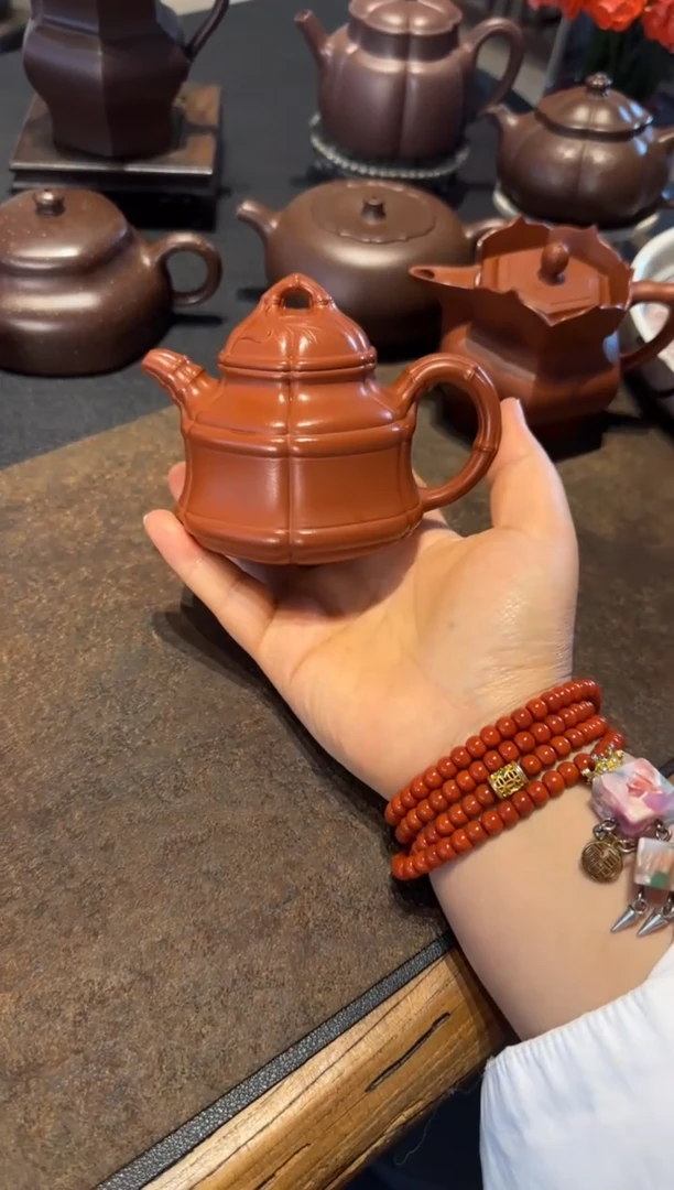 茶壶紫砂六方竹鼎