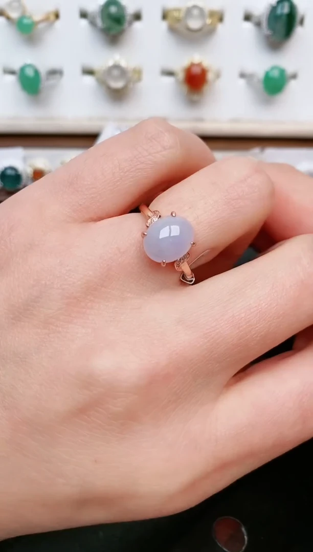 【闪购商品】翡翠戒指银S925镶嵌....