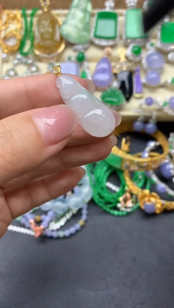 【闪购商品】翡翠颈饰18K金镶嵌16中国好珍宝