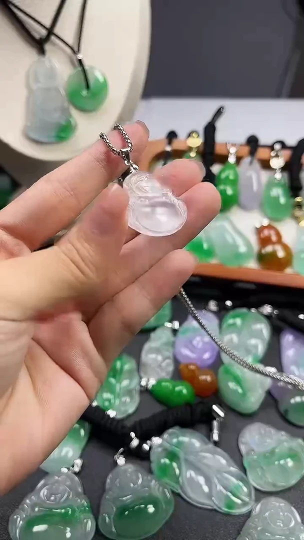 颈饰未镶嵌翡翠  所见即所得 一图一物