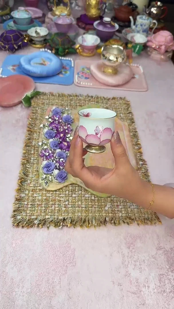 17灵玺贡坊 莲花小高足杯